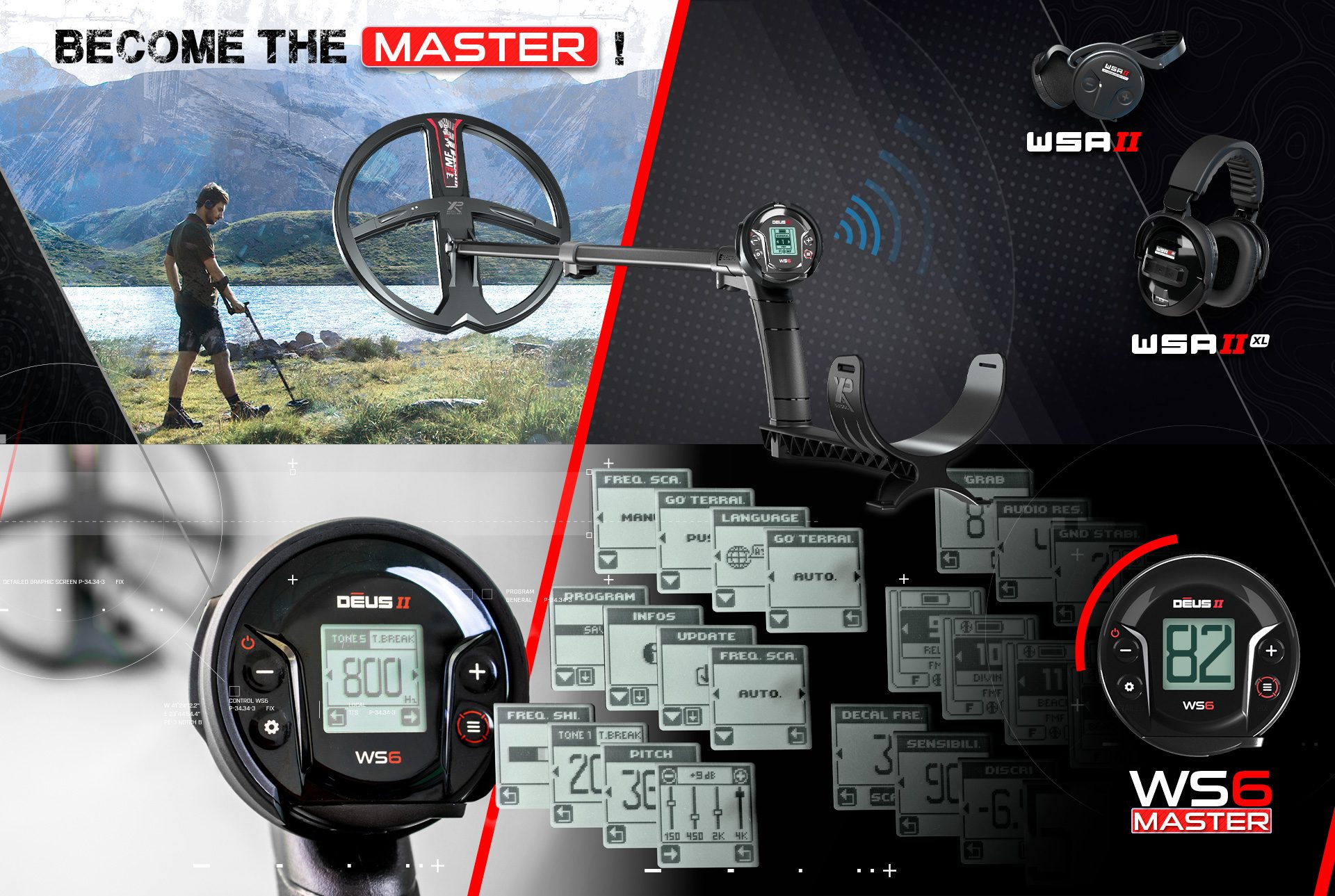 Gaziantep XP Deus II WS6 MASTER - XP WS6 MASTER Deus 2 saha ve su kullanımı